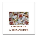 Napolitains Chocolat Noir 5g (carton de 3kg +/- 600 pcs)